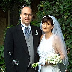 On our wedding day